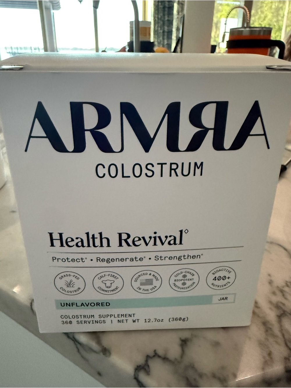ARMRA Colostrum Health Revival Unflavored 12.7 ounce exp 11/2027